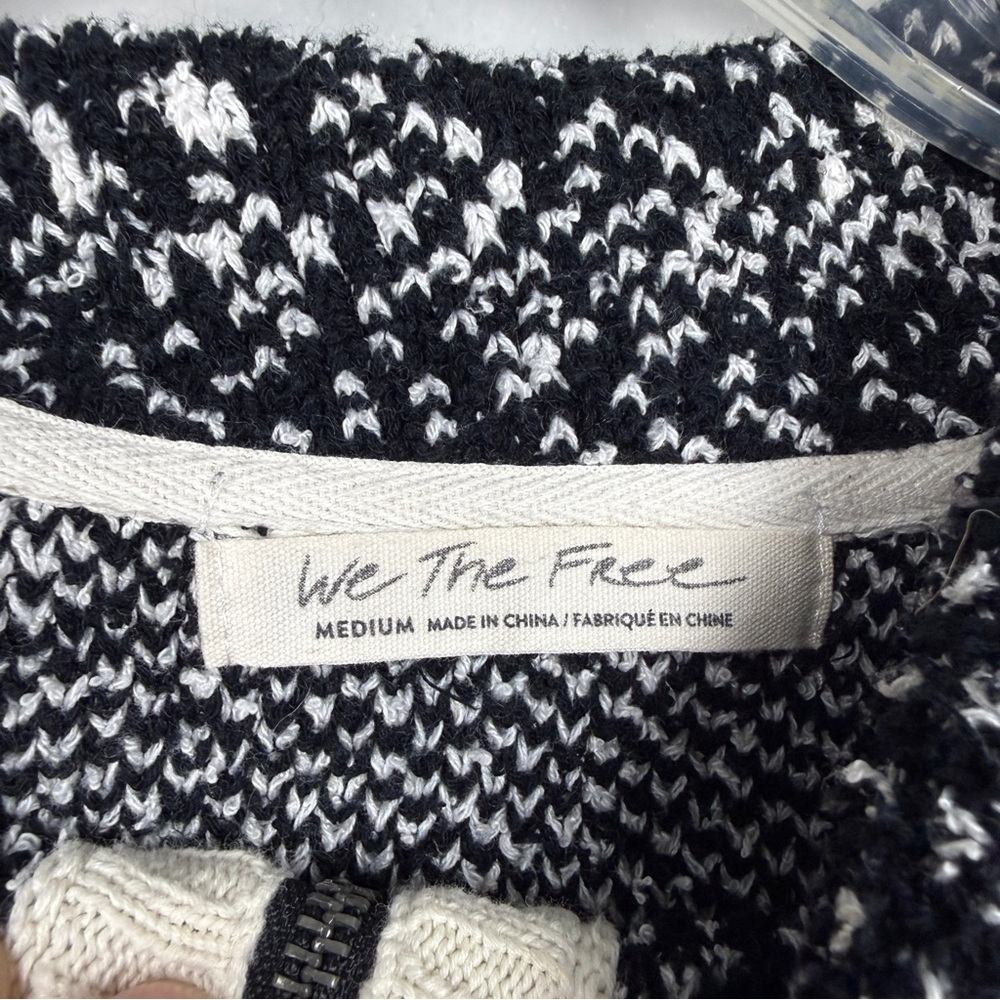 Free People Monty Swit Fair Isle Puff Sleeve Pullover Thermal Sweater - Picture 6 of 8